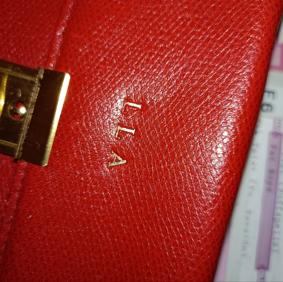 Scully & Scully wallet with heat stamp initials - Picture 2 of 8